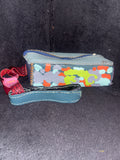 Multi color  hand painted Goat skin leather pouch